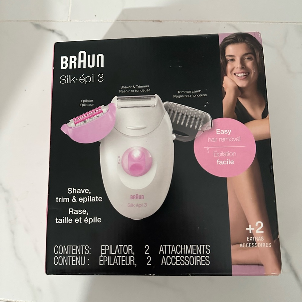 - Braun Silk Epil 3 Wet & Dry Epilator, Shaver & Trimmer new
